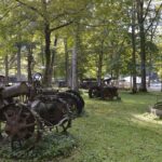 antique farm equipment at cool springs